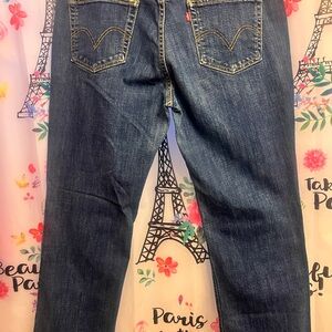 Levi's Blue Denim with Tan Stitching